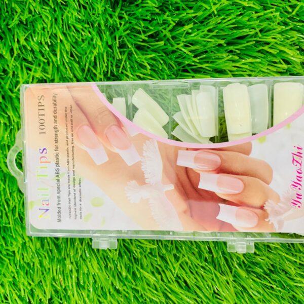 100pc Nails With Nail Glue